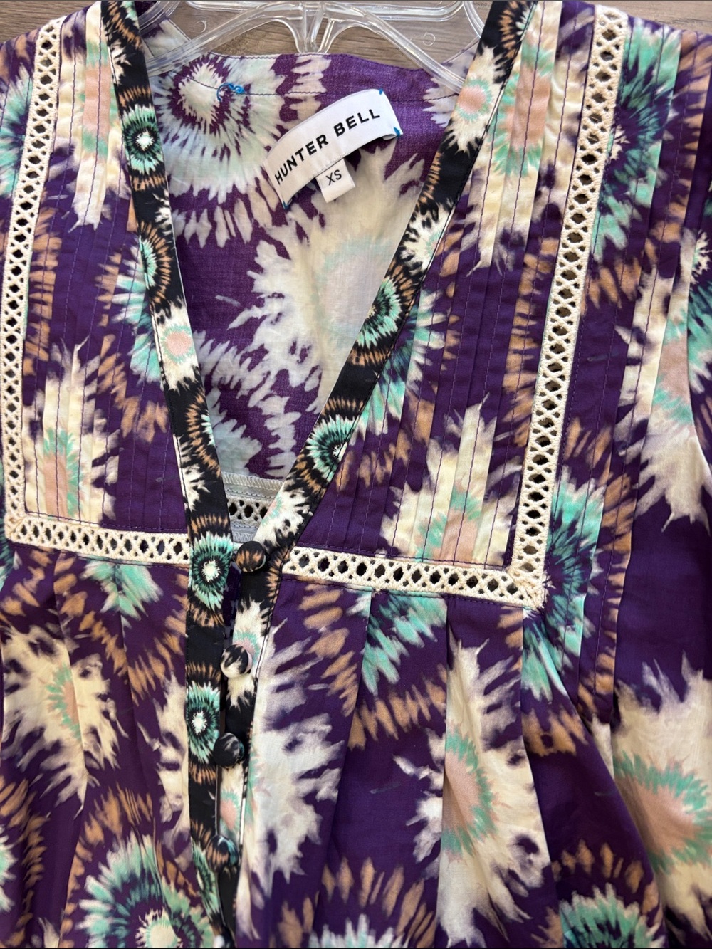 Hunter Bell Jenkins Floral Puff-Sleeve mini dress - Picture 6 of 10